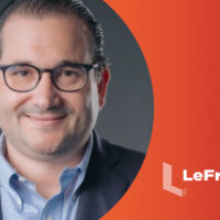 Image of Mario Gaztambide from LeFrak Organization alongside LeFrak logo